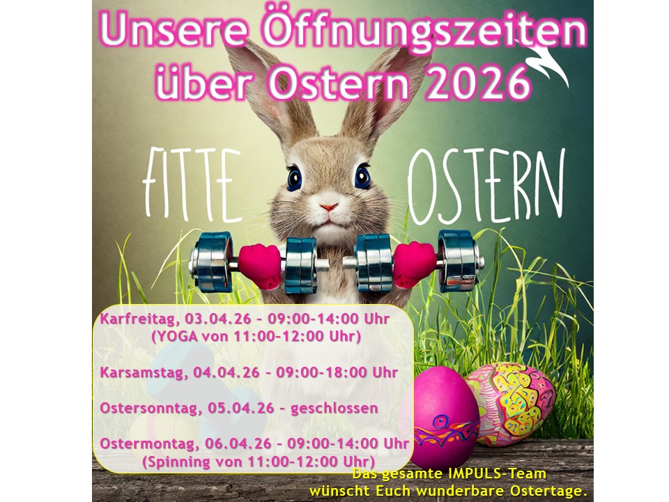 Unsere Öffnungszeiten über Ostern