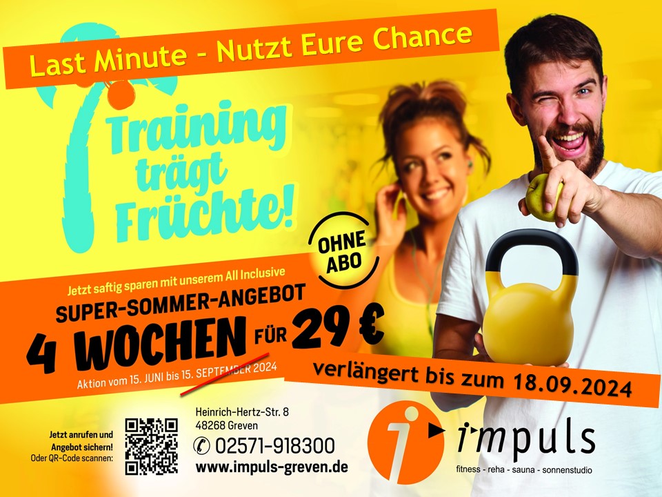 Wir verlängern unser Sommerangebot!