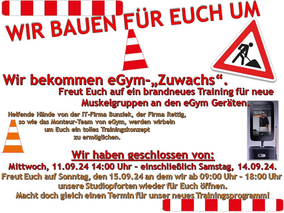 WIR BAUEN FÜR EUCH UM